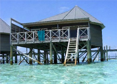 Exterior photo of water villa