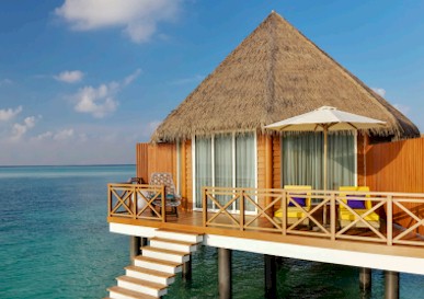 Exterior photo of water villa