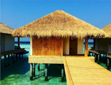 Exterior photo of water villa