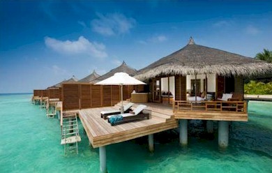 Exterior photo of water villa