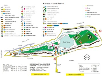 Map of resort