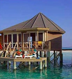 Exterior photo of water villa