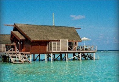 Exterior photo of water villa