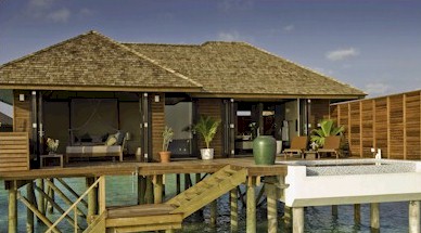Exterior photo of water villa