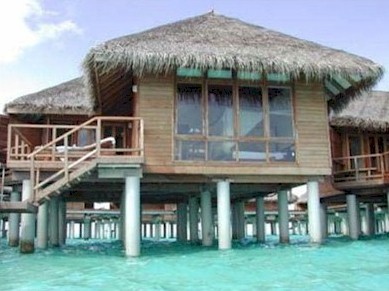 Exterior photo of water villa