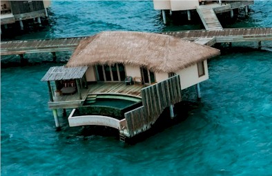 Exterior photo of water villa