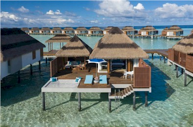 Exterior photo of water villa