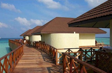 Exterior photo of water villa