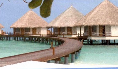 Exterior photo of water villa