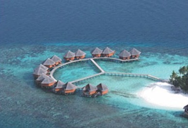 Exterior photo of water villa