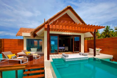 Exterior photo of water villa
