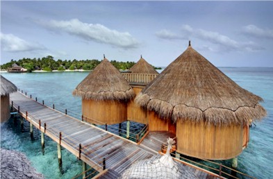 Exterior photo of water villa