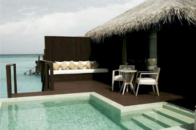 Exterior photo of water villa
