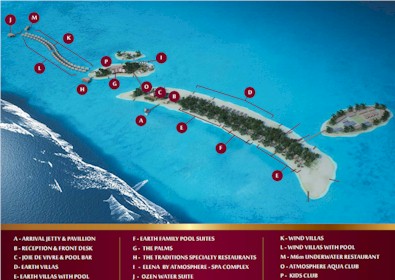 Map of resort