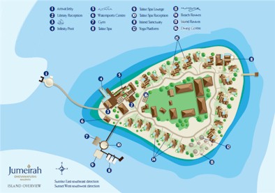 Map of resort