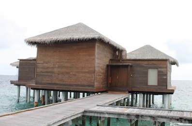 Exterior photo of water villa
