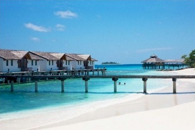 Exterior photo of water villa