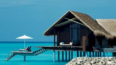 Exterior photo of water villa