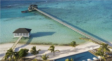 Arrival jetty photo of resort island