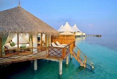 Exterior photo of water villa