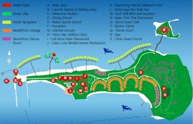 Map of resort