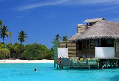 Exterior photo of water villa