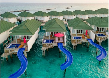 Exterior photo of water villa