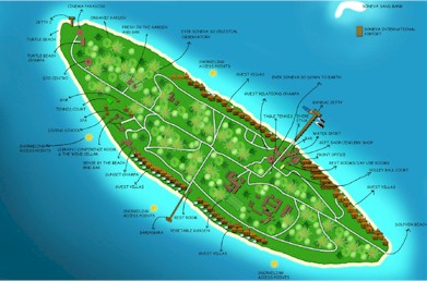Map of resort