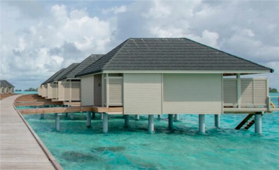 Exterior photo of water villa