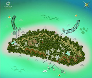 Map of resort