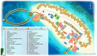 Map of resort