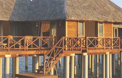 Exterior photo of water villa