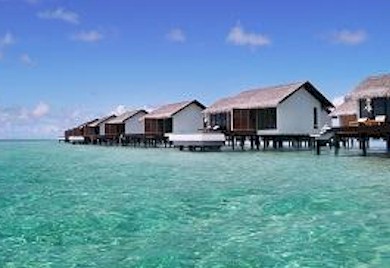 Exterior photo of water villa