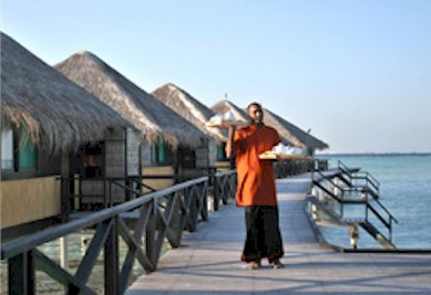 Exterior photo of water villa