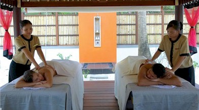 Photo of a resort spa treatment room