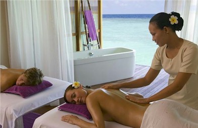 Photo of a resort spa treatment room