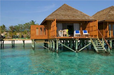 Exterior photo of water villa