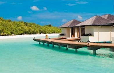 Exterior photo of water villa