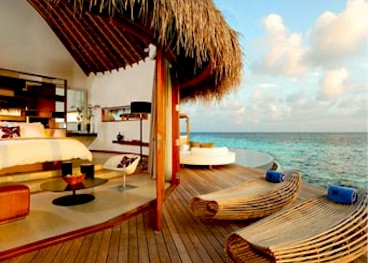 Exterior photo of water villa